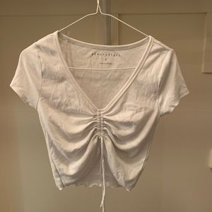 Aeropostale white cropped top